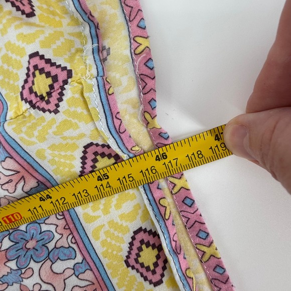 In Bloom Floral Maxi Dress Summer Boho Cottagecore Pink Yellow Sleeveless Medium - Picture 16 of 16